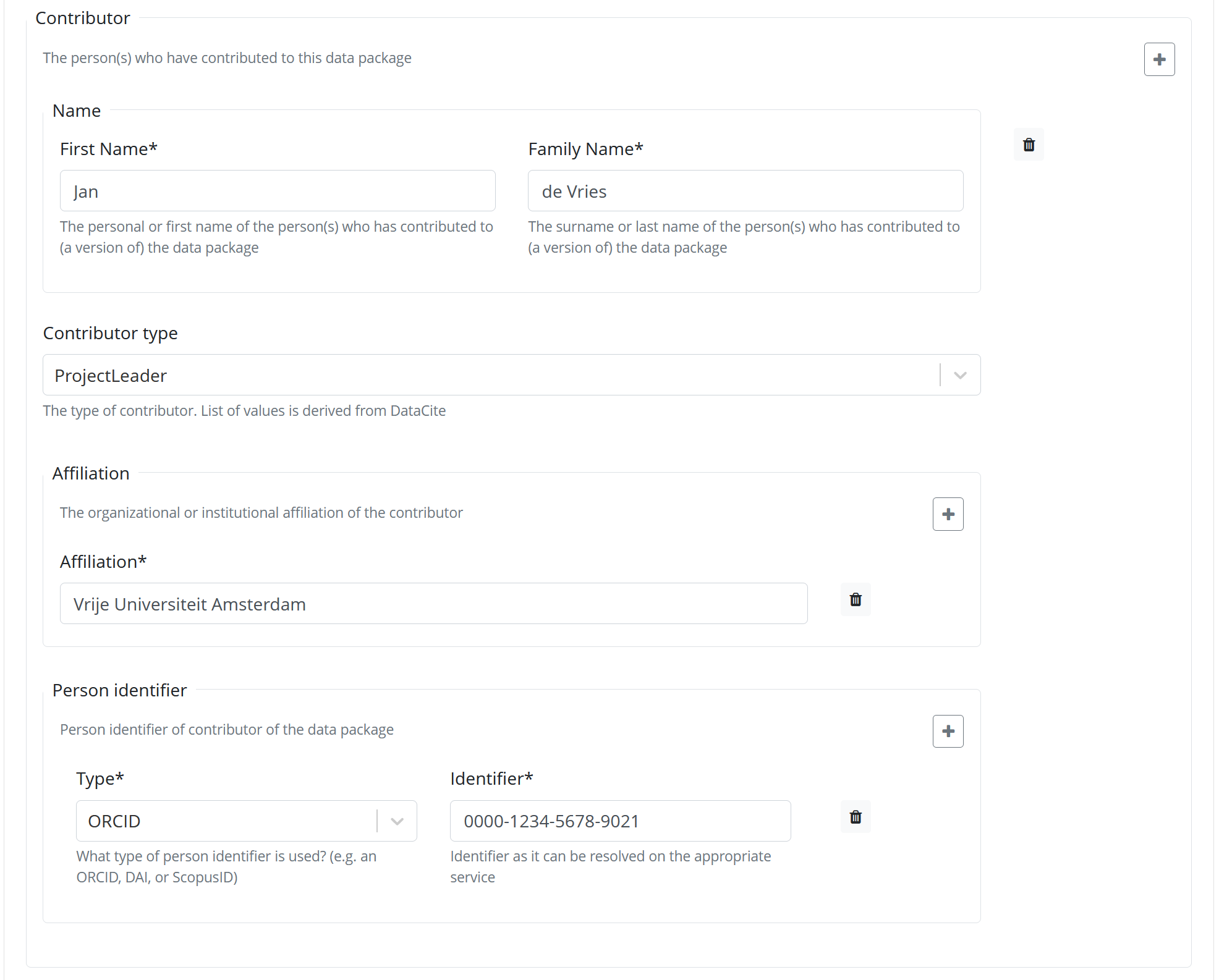 Compound metadata